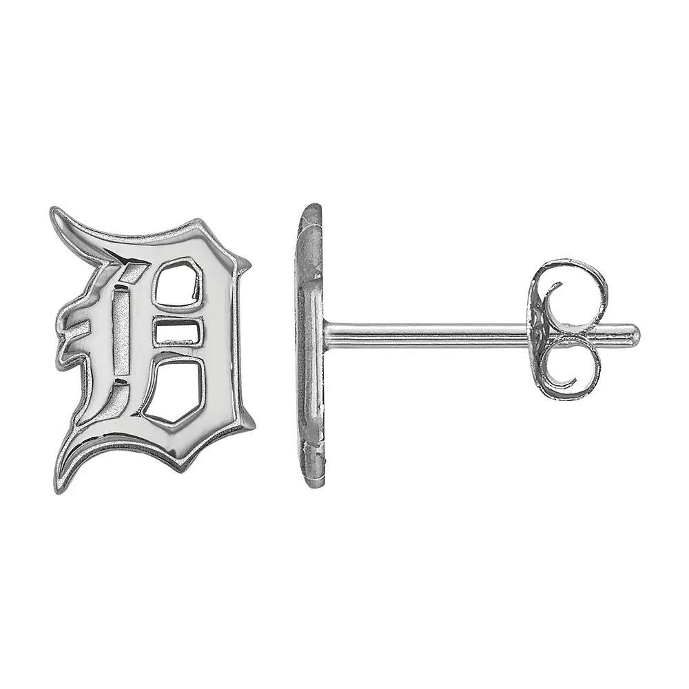 LogoArt Sterling Silver Detroit Tigers Extra-Small Post Earrings, Women's, Size: 10MM Product Image