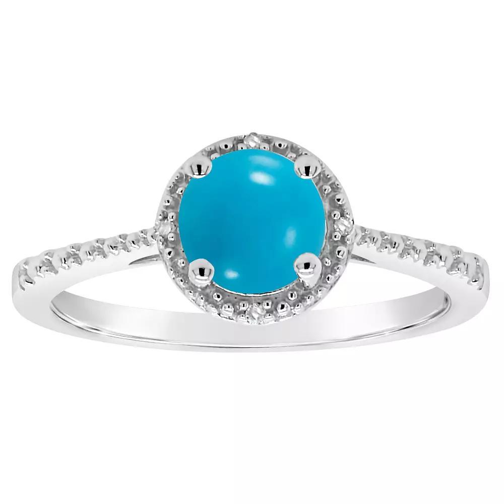 Celebration Gems Sterling Silver Freshwater Cultured Pearl and Diamond Accent Frame Ring, Women's, Size: 8 Product Image