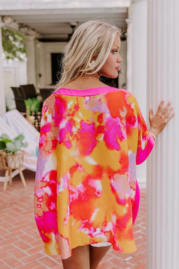 Bellinis On The Patio Top in Pink Product Image