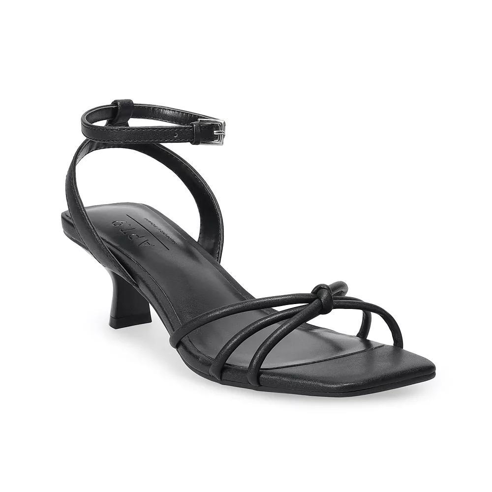 Apt. 9® Kitten Heel Knot Women's Heels, Size: 7.5, Black Product Image