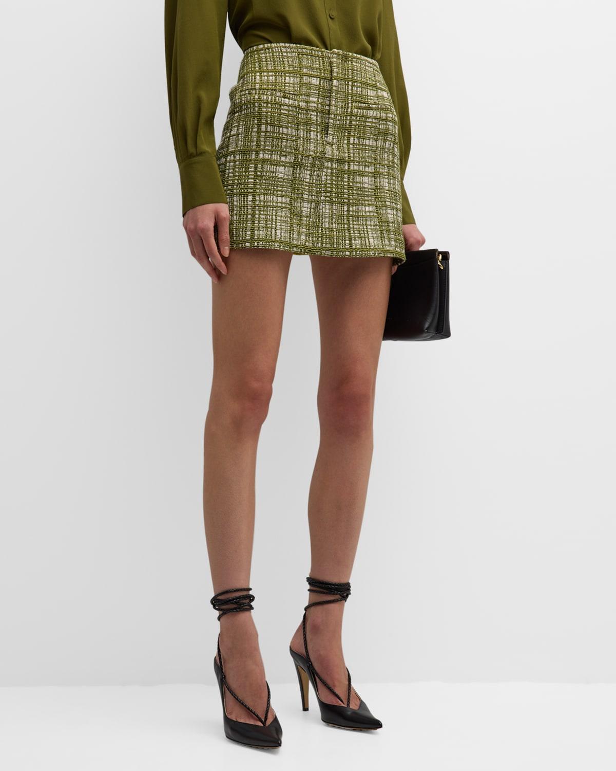 Womens Ultra Tweed A-Line Miniskirt Product Image