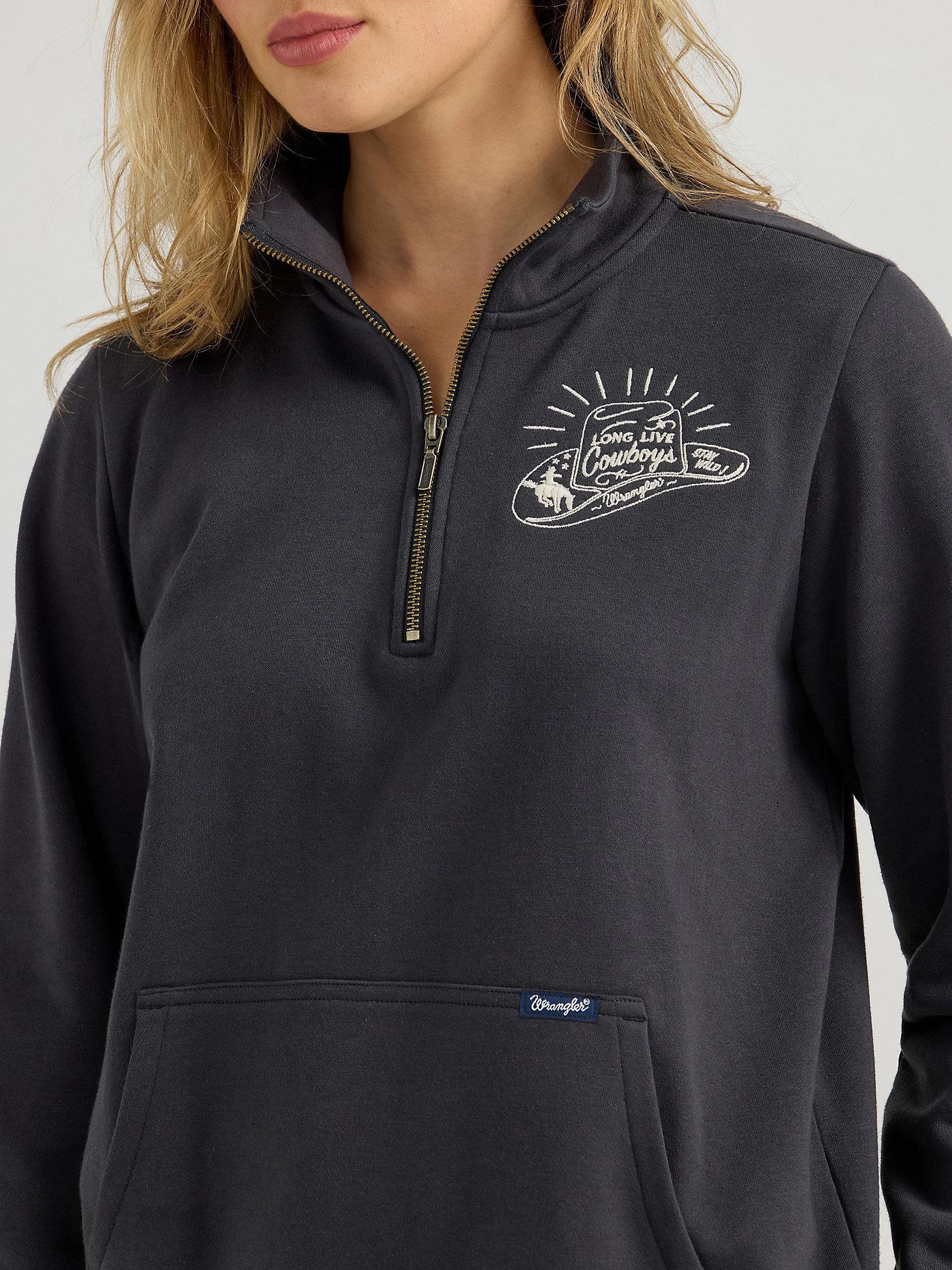 Women's Wrangler Long Live Cowboys® Quarter Zip Pullover | Women's JACKETS & OUTERWEAR | Wrangler® Product Image