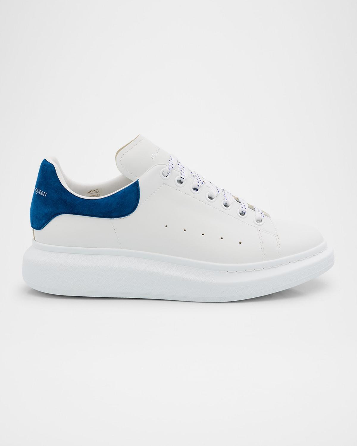 Mens Larry Leather and Velour Low-Top Sneakers Product Image