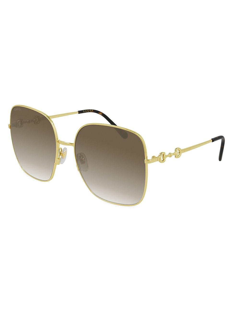 Oversized Square Metal Sunglasses Product Image
