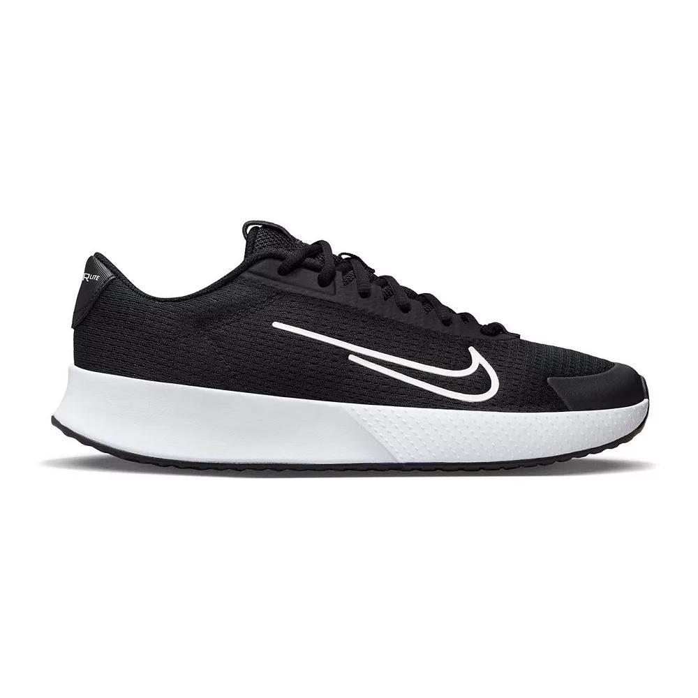 Nike NikeCourt Vapor Lite 2 Women's Hard Court Tennis Shoes, Size: 10, Black White Product Image