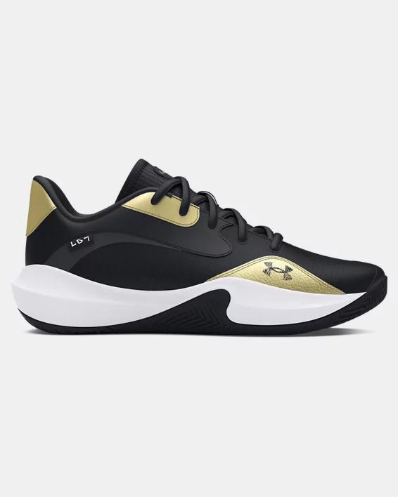 Under Armour Lockdown 7 Low Men's Basketball Shoes, Size: M7W8.5, Black Product Image