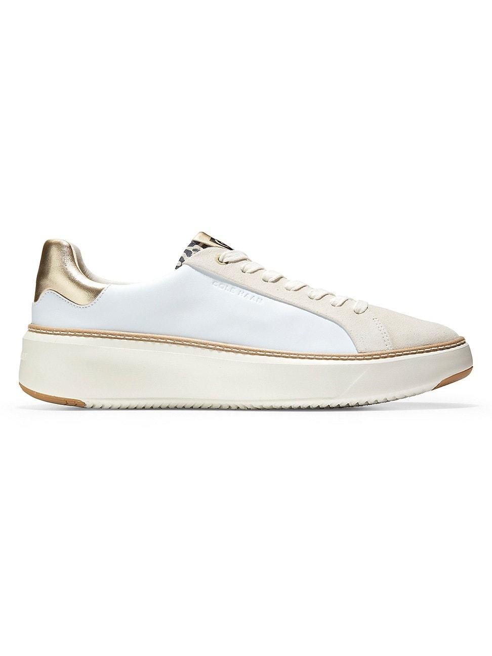 Cole Haan GrandPr Topspin Leather Platform Sneakers Product Image