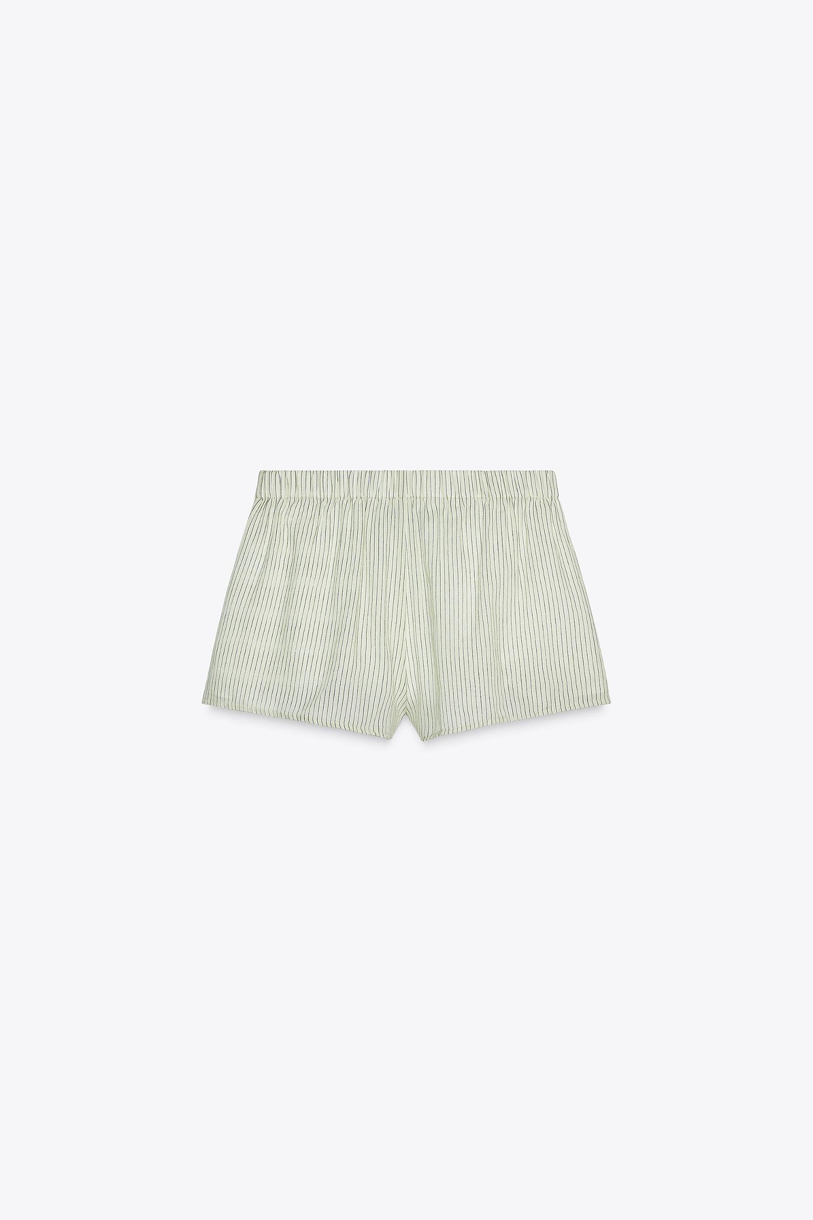 GAUZE PAJAMA SHORTS Product Image