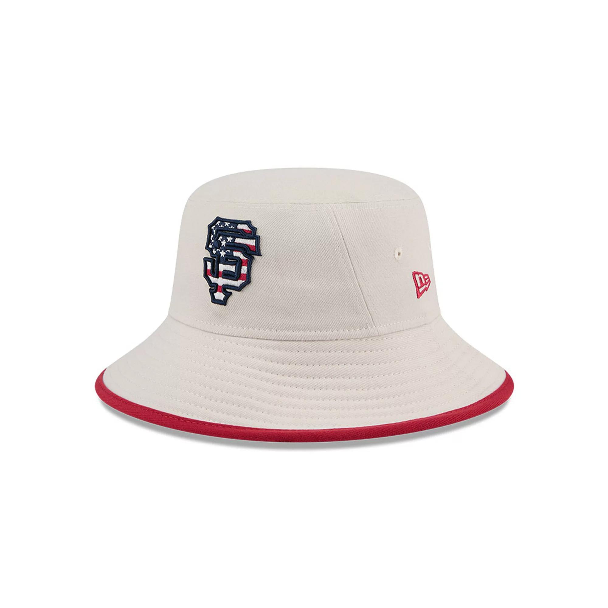 Men's New Era  Khaki San Francisco Giants 2024 Fourth of July Bucket Hat, Beig K Product Image