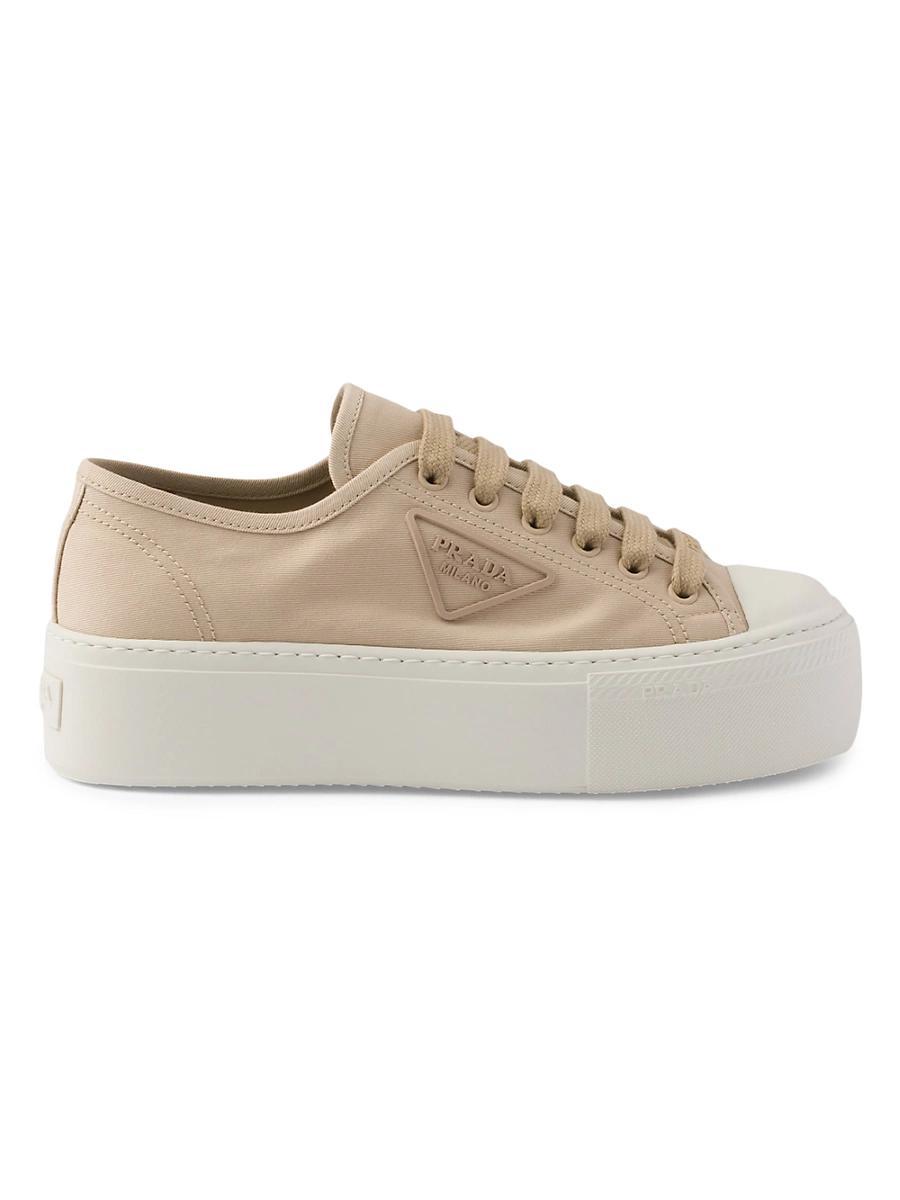 Prada Womens Laced Fabric Sneakers Product Image