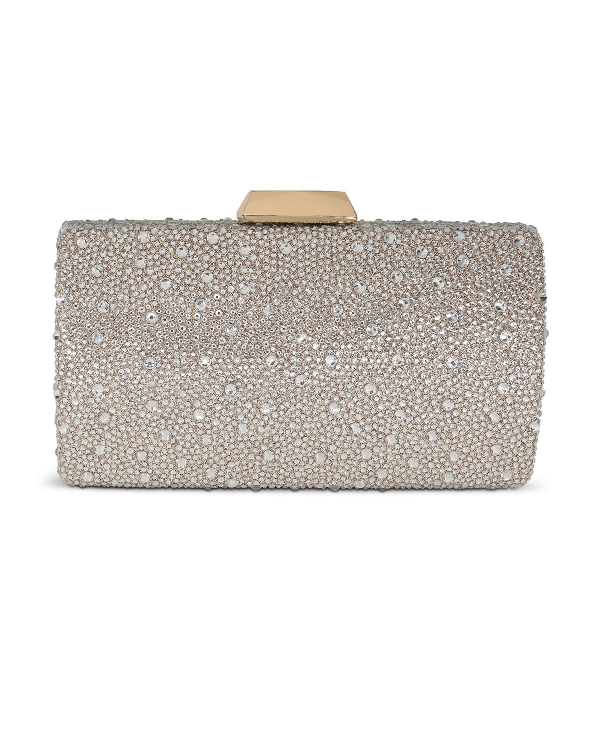 Jewel by Badgley Mischka Kaylee Crystal Minaudiere Clutch Product Image