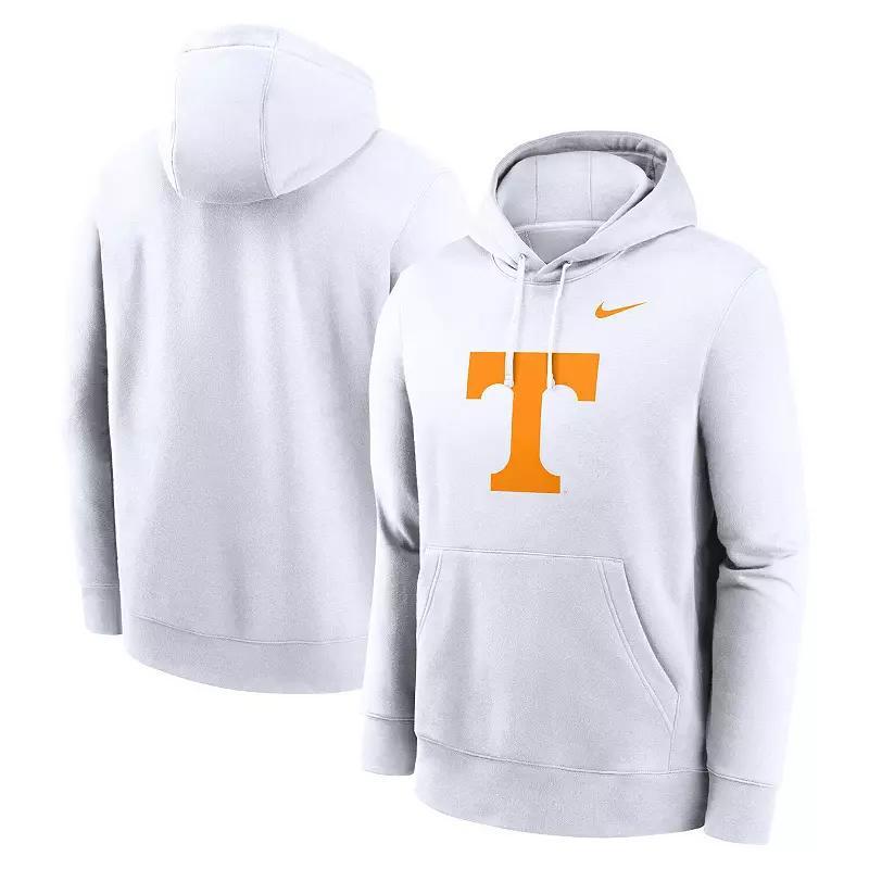 Men's Nike White Oregon Ducks Primetime Evergreen Club Fleece Pullover Hoodie, Size: Large Product Image
