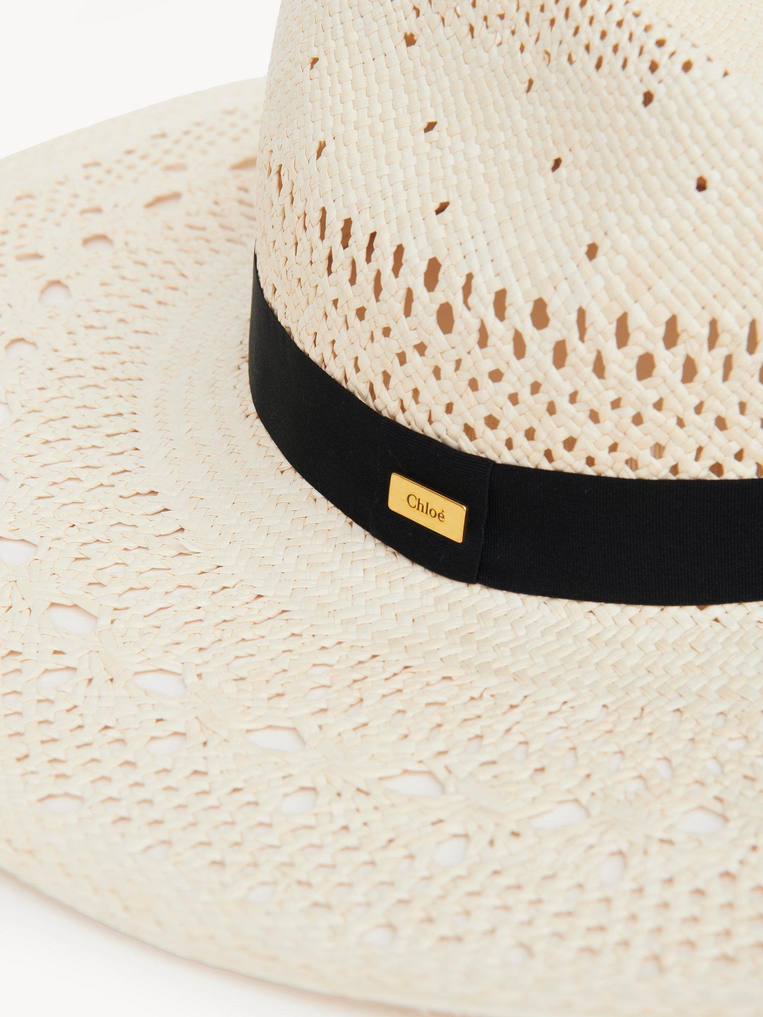 The Chloé Panama hat in palm straw Product Image