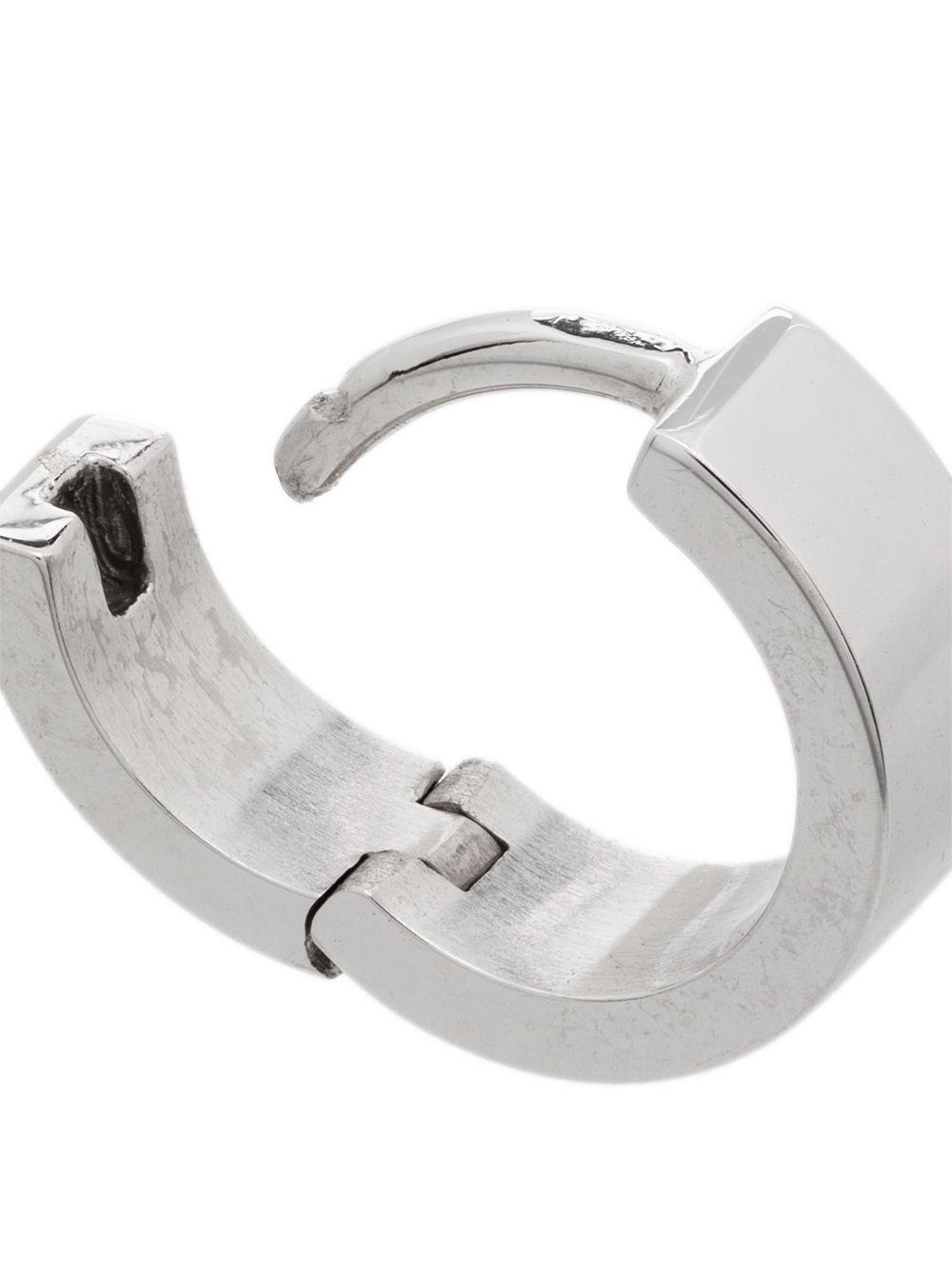 18kt white gold La 1.2g hoop earring Product Image