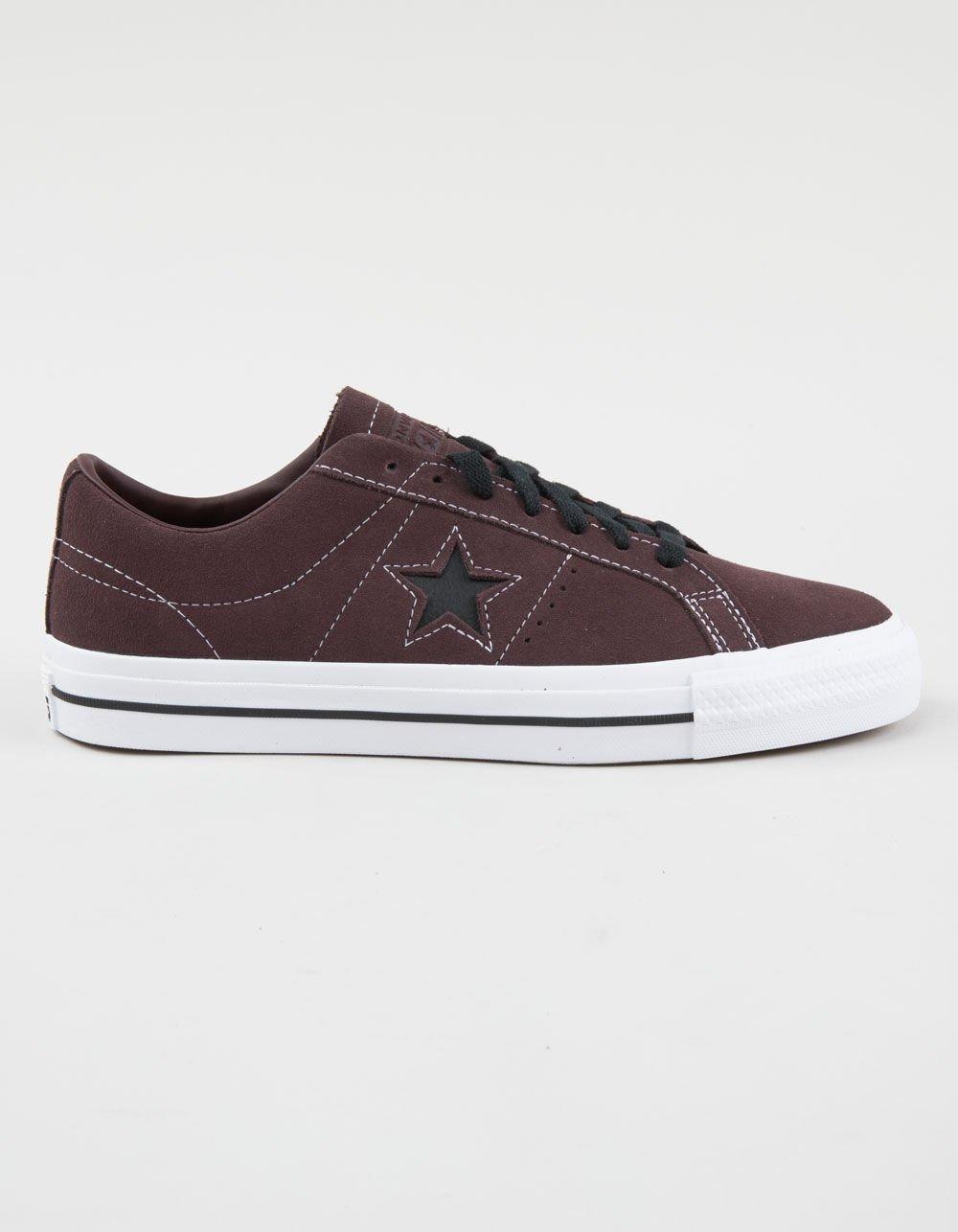 CONVERSE Cons One Star Pro Suede Shoes - BROWN COMBO Product Image