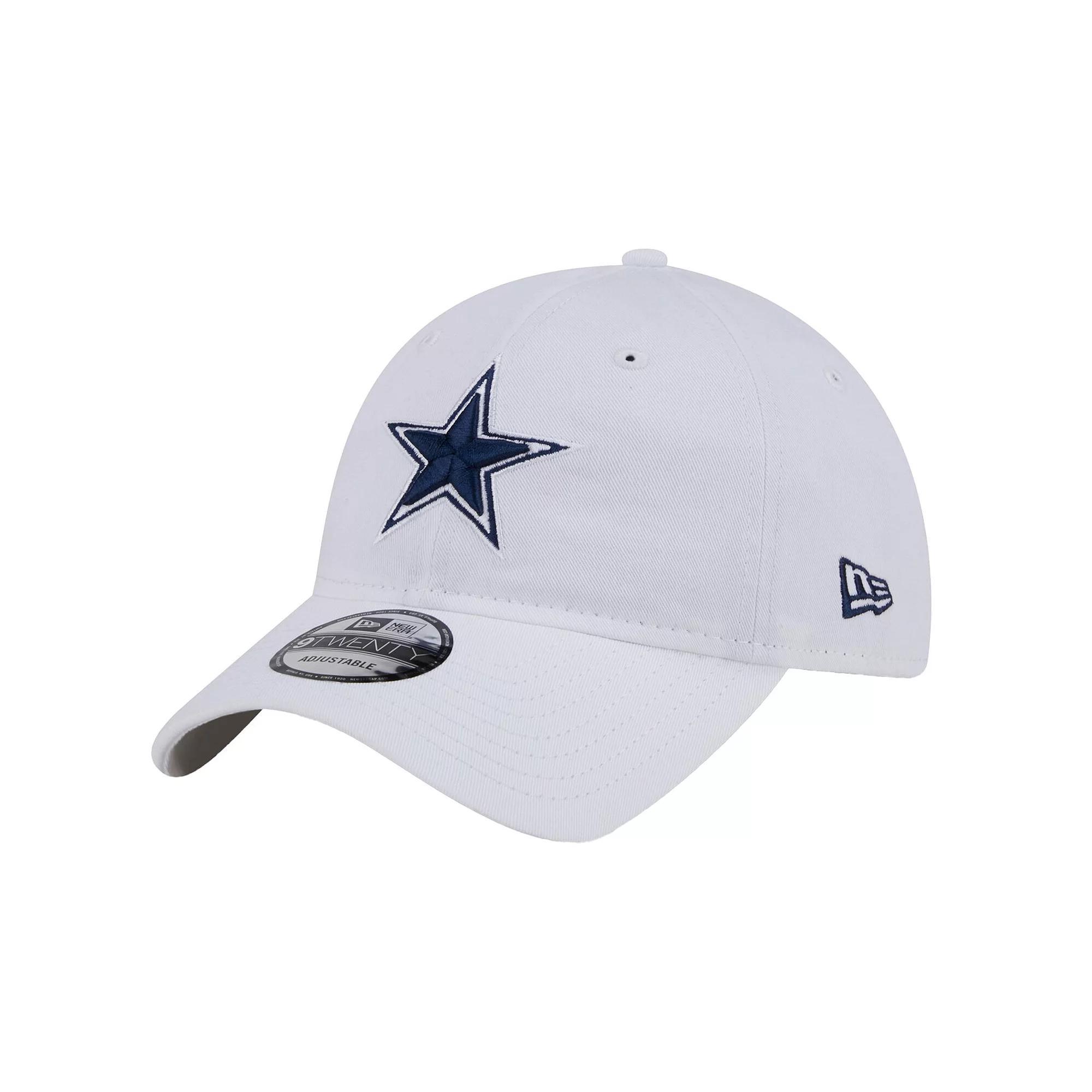 Men's New Era  White Dallas Cowboys Main 9TWENTY Adjustable Hat Product Image