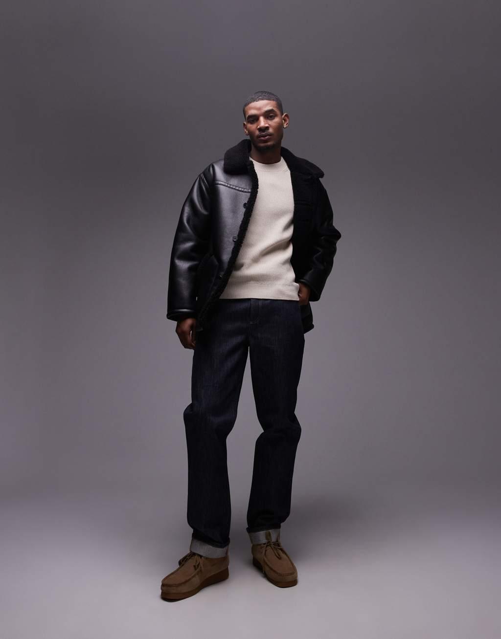ARKET knitted vest with crew neck in off white Product Image