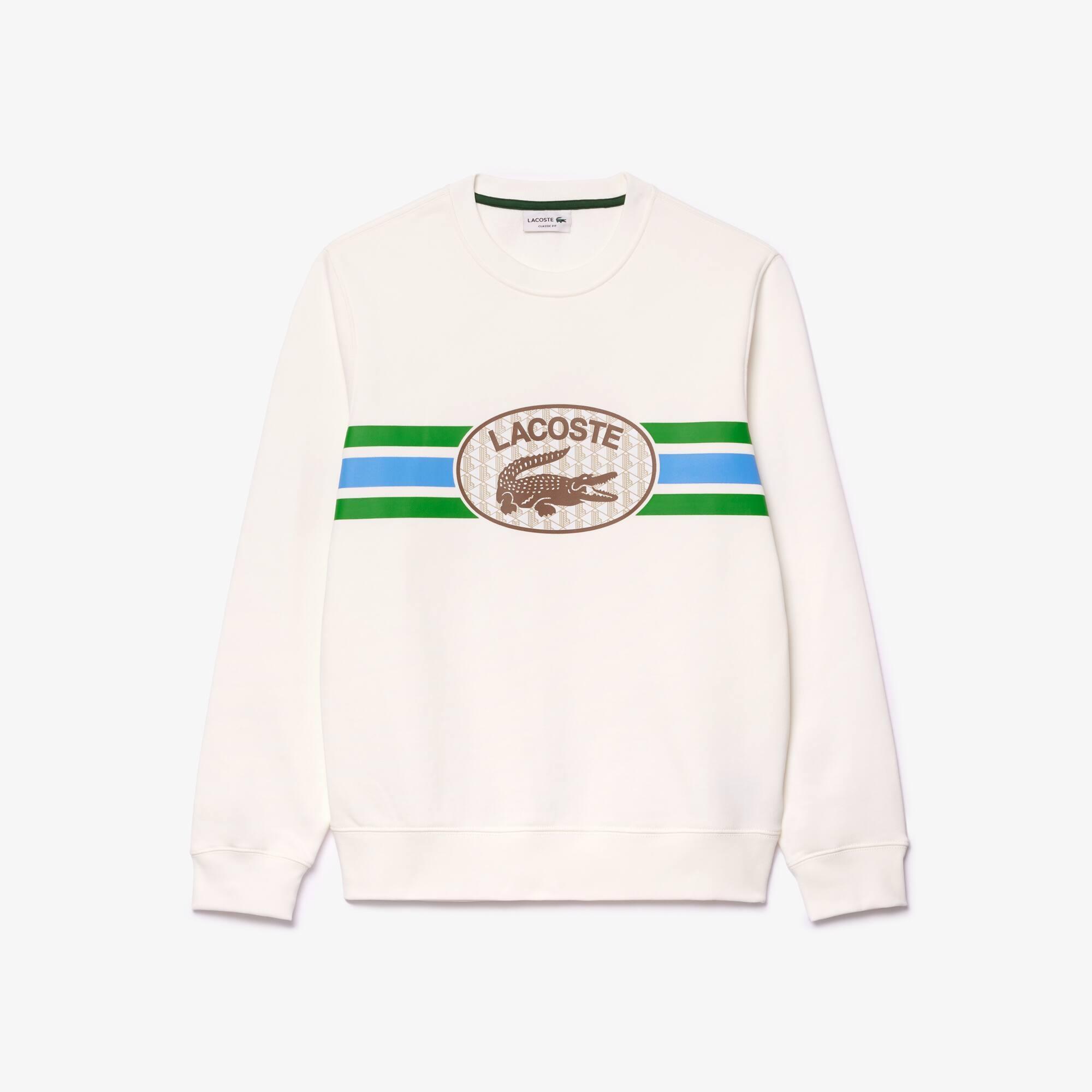 Graphic Print Fleece Sweatshirt Product Image