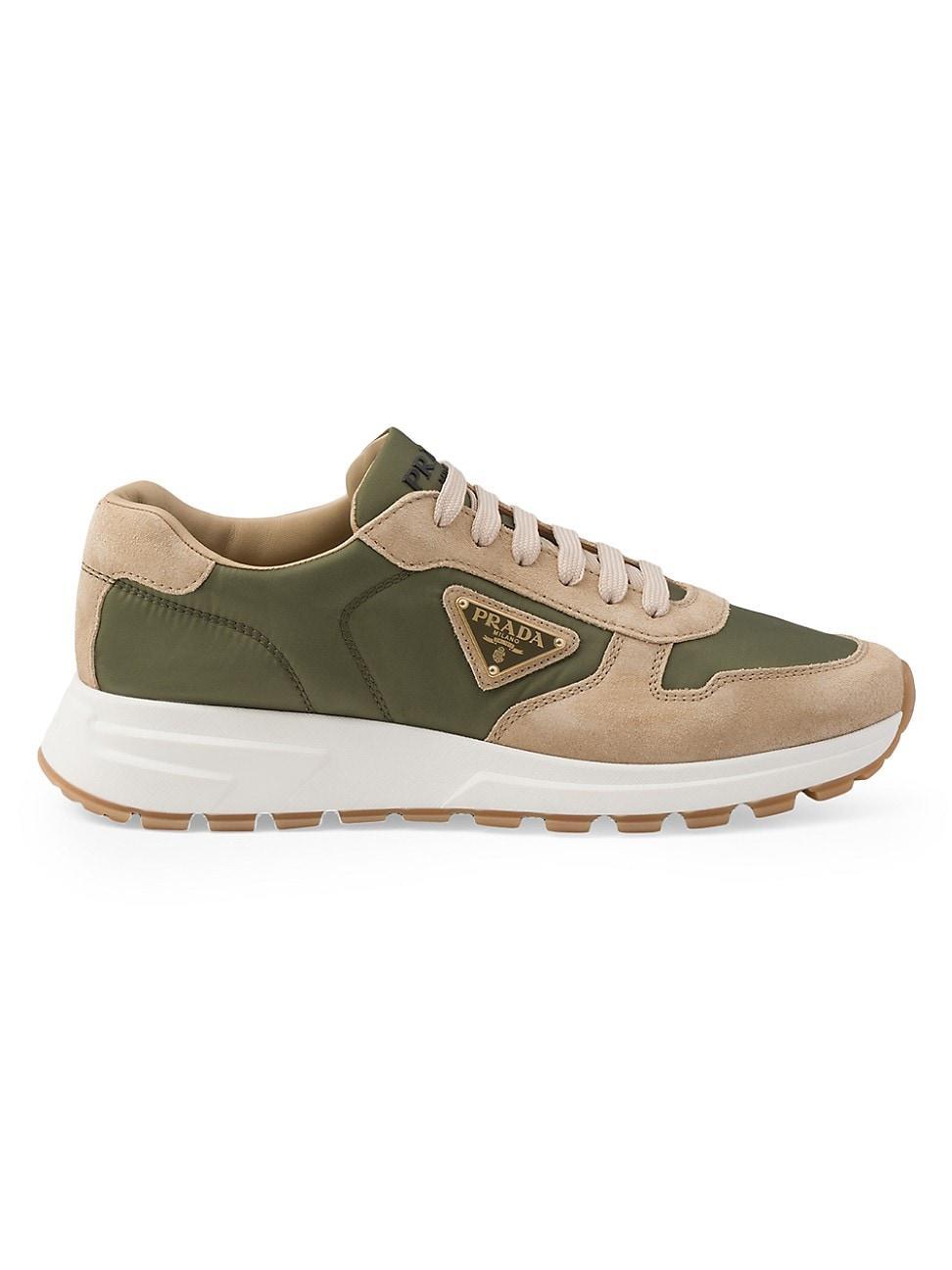 Mens Prax 01 Delave Suede and Re-Nylon Sneakers Product Image
