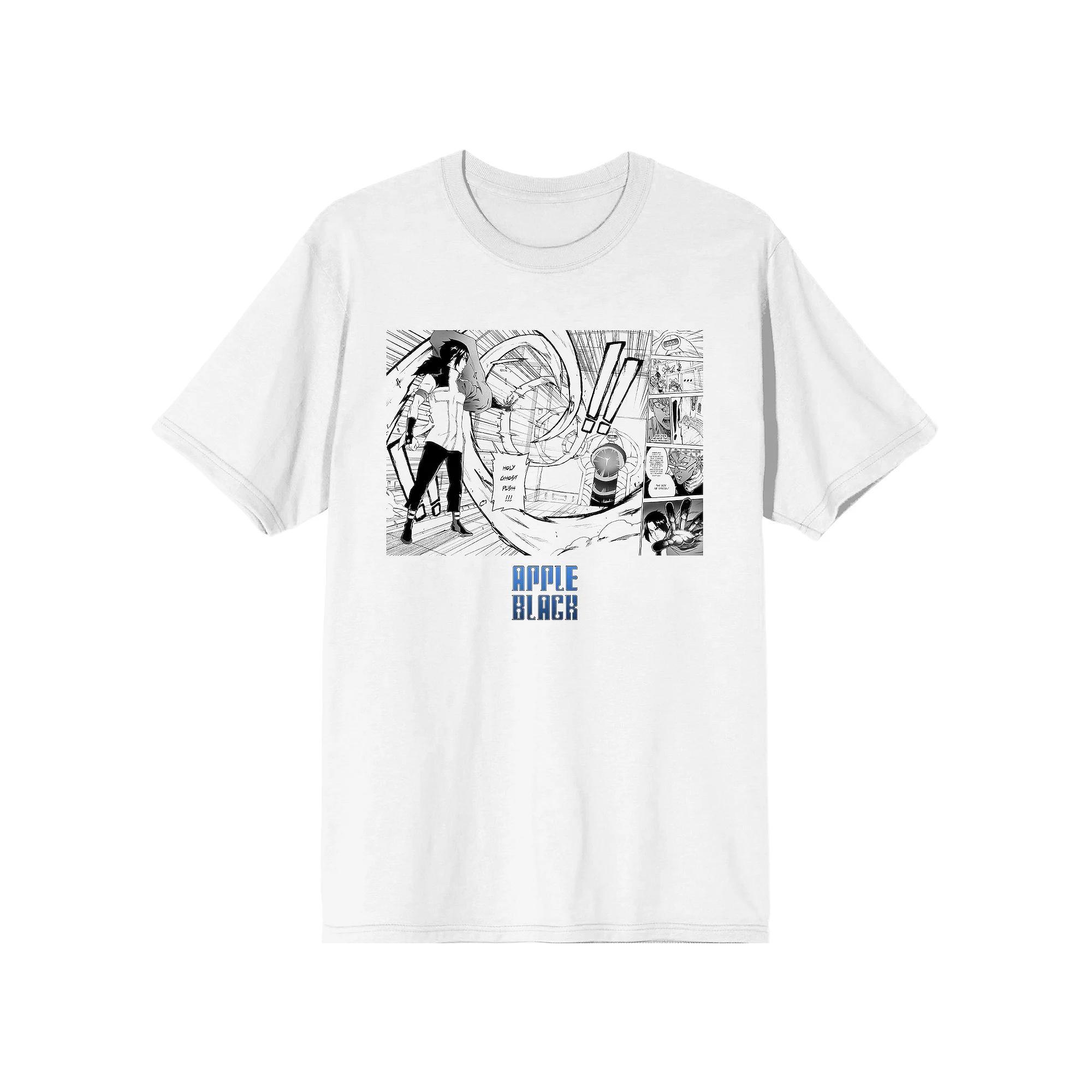 Men's Apple Black Sano on Testing Graphic Tee, Size: Medium, White Product Image
