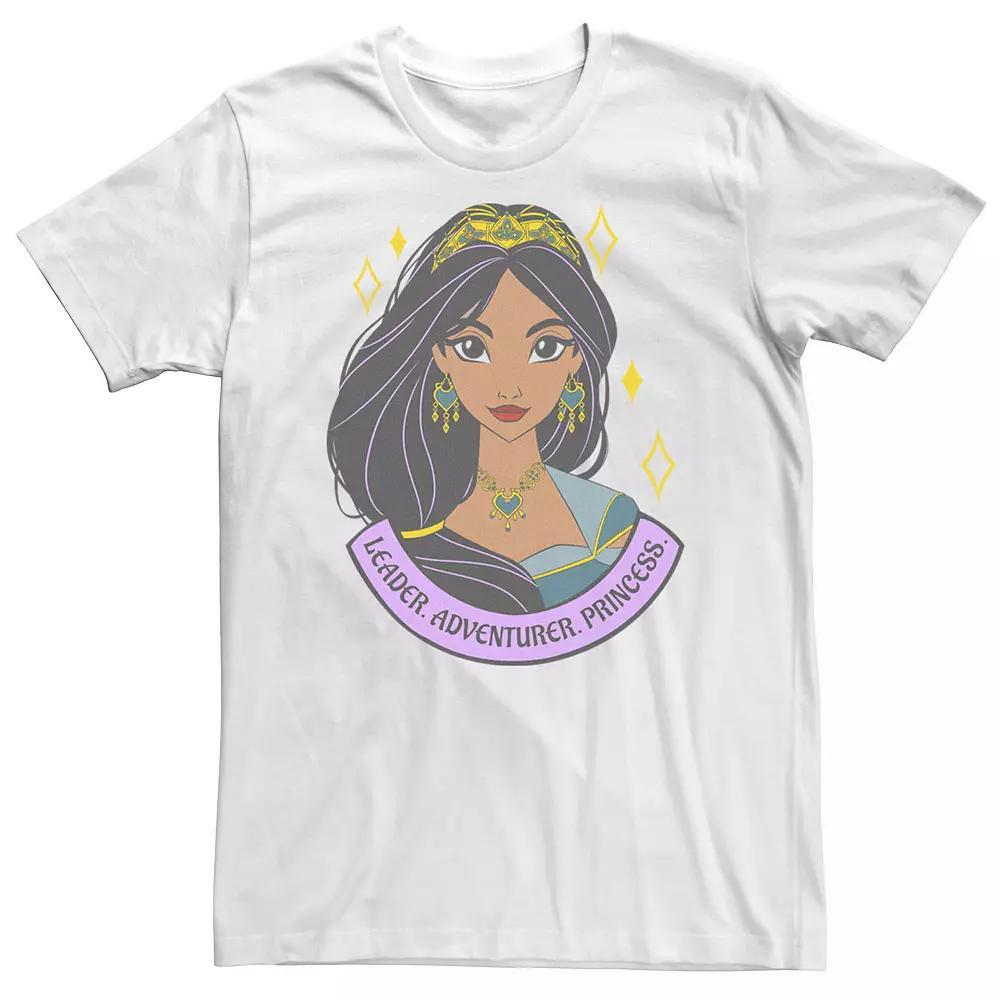 Big & Tall Disney Aladdin Live Action Jasmine Attribute Portrait Banner Tee, Men's, Size: 3XL Tall, White Product Image