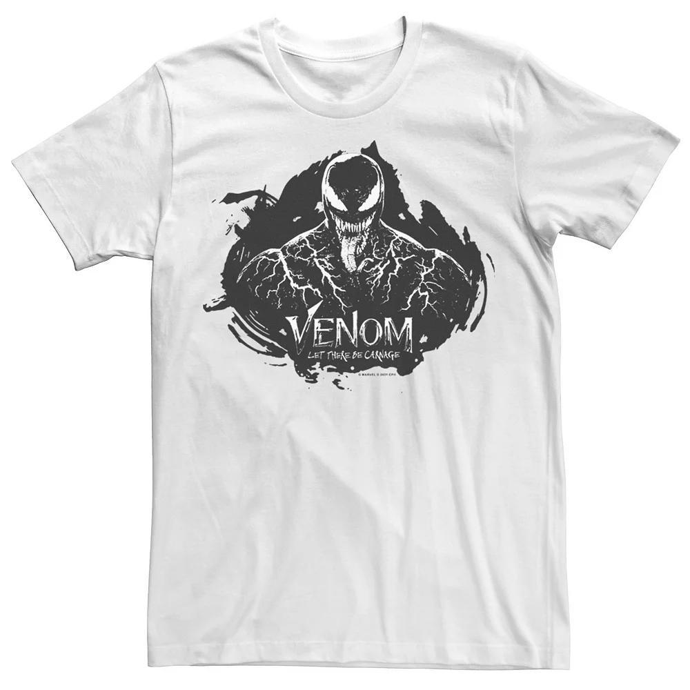 Big & Tall Marvel Venom: Let There Be Carnage Dark Circle Tee, Men's, Size: 3XL Tall, White Product Image
