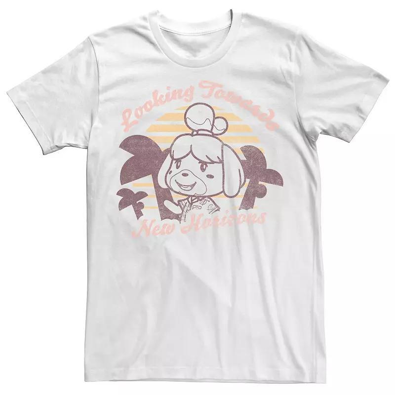 Men's Animal Crossing: New Horizons Isabelle Sunset Tee, Size: XL, White Product Image