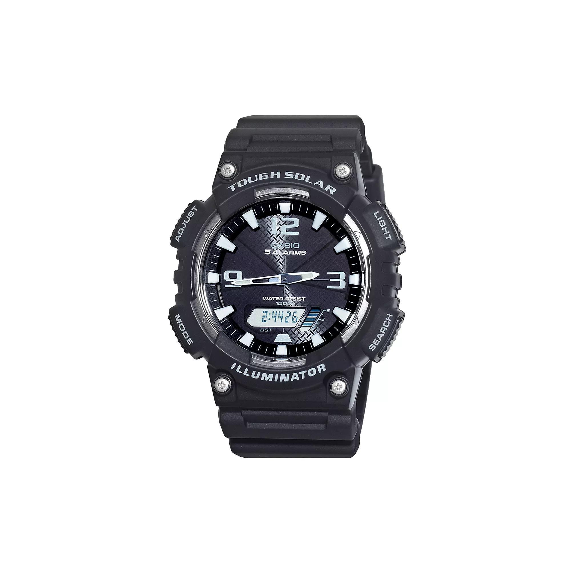Casio Men's Tough Solar Illuminator Analog & Digital Chronograph Watch, Black Product Image