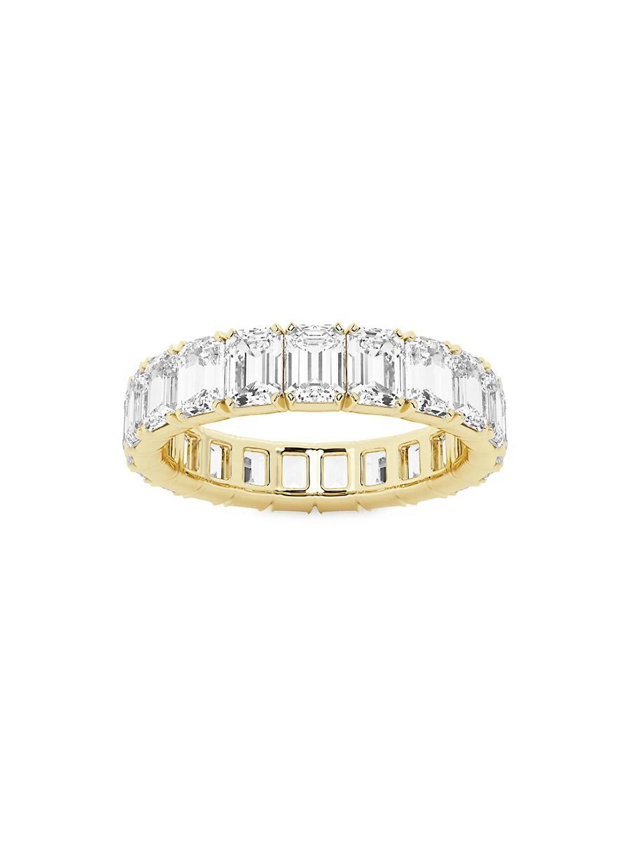 Womens 14K Yellow Gold & Emerald-Cut Lab-Grown Diamond Eternity Band/2.00-5.00 TCW Product Image