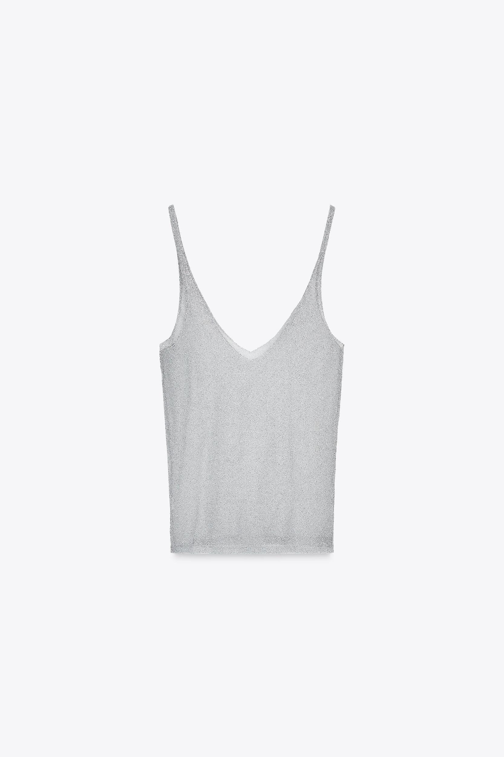 METALLIC THREAD STRAPPY TOP Product Image