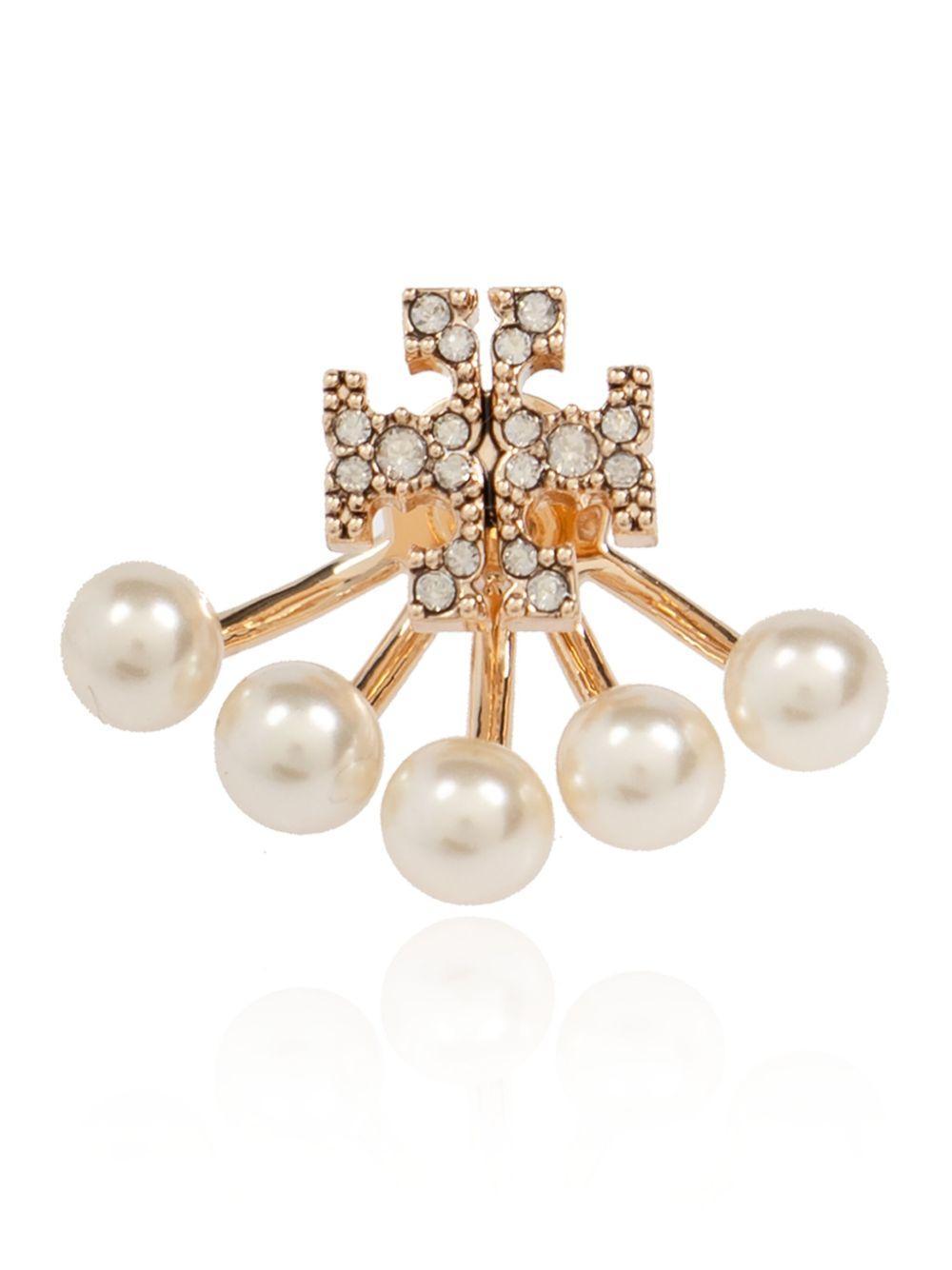 Kira pearl front-back earrings Product Image