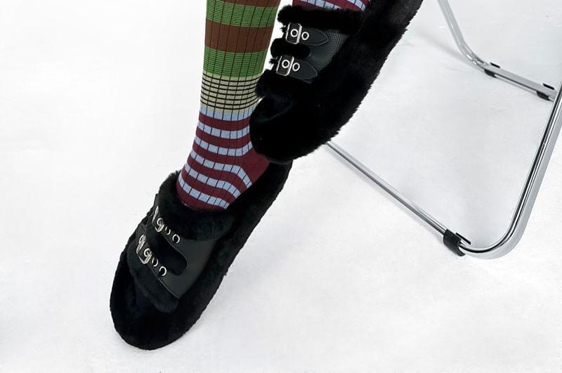 Striped Knee High Socks Product Image