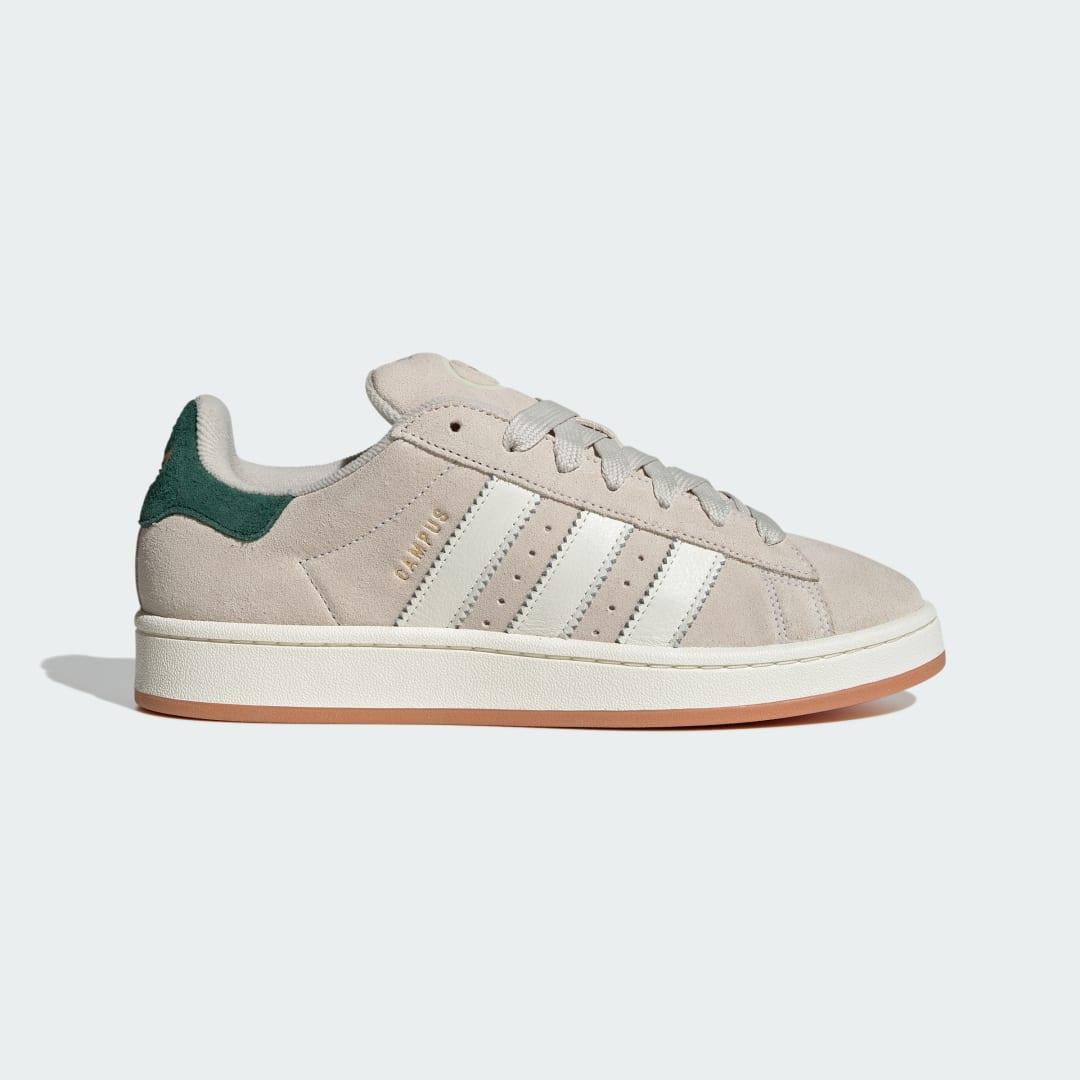 Mens adidas Campus 00s Athletic Shoe - Crystal White / Collegiate Green / Off White Product Image
