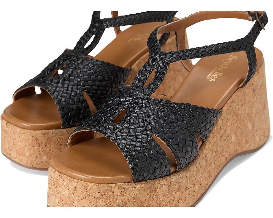 Adorned Raffia Platform Slide Product Image