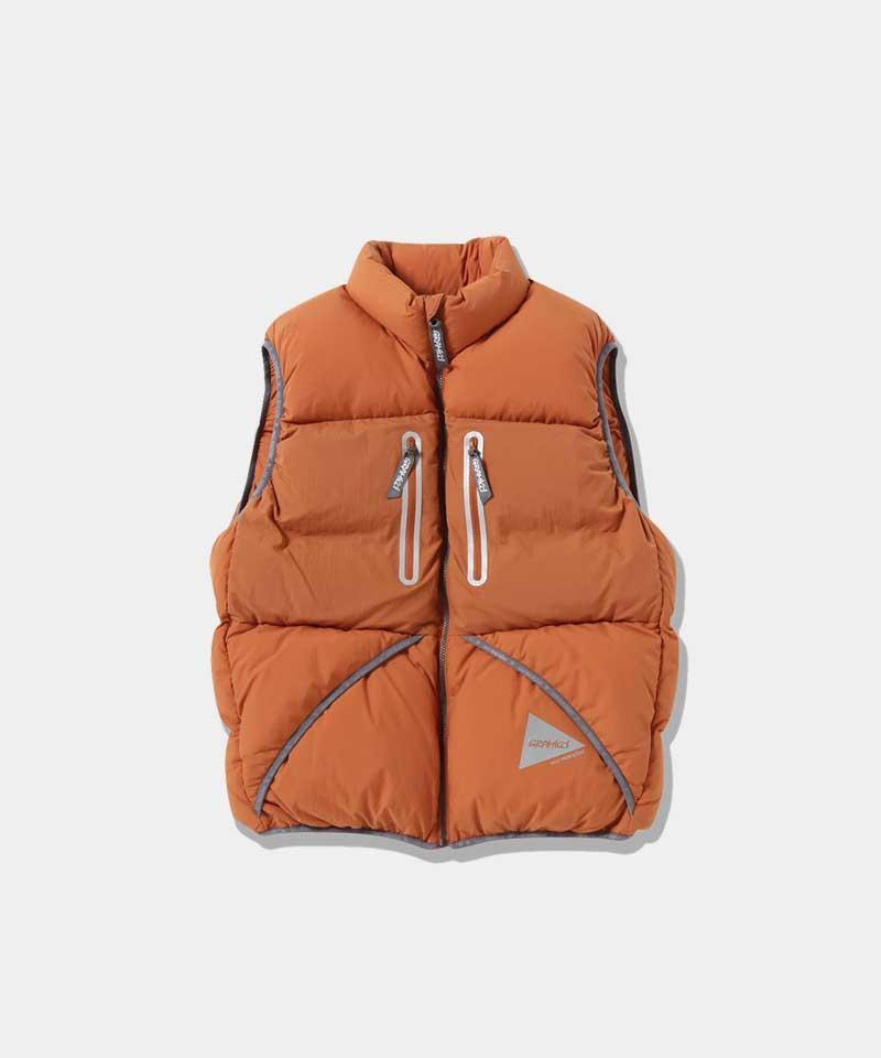 Gramicci x and wander W's Down Vest Female Product Image