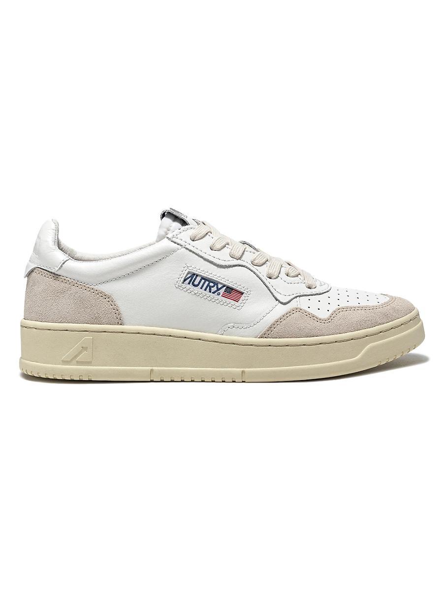 Autry Mens Medalist Leather Low Top Sneakers Product Image