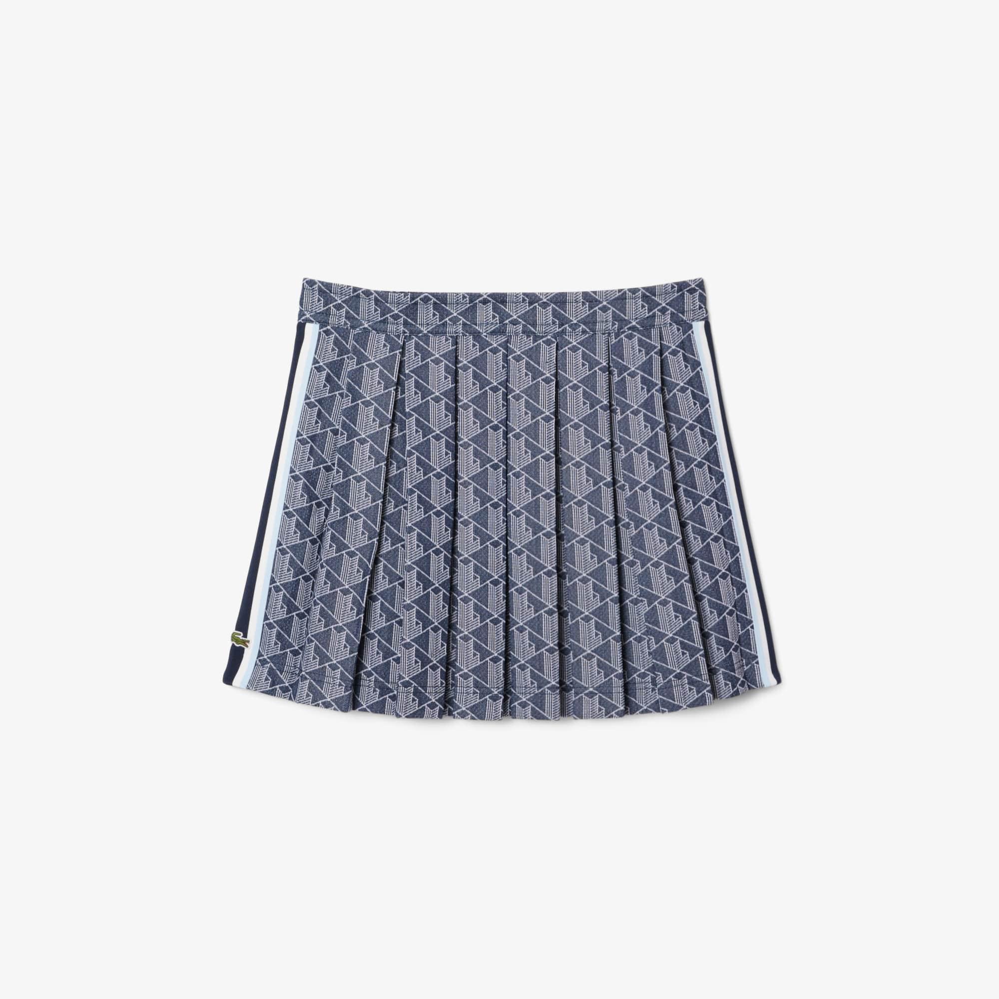 Monogram Jacquard Pleated Skirt Product Image