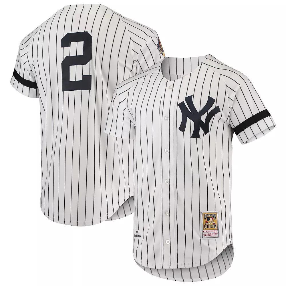 Men's Mitchell & Ness White New York Yankees Cooperstown Collection 1996 Authentic Home Jersey, Size: 44 Product Image