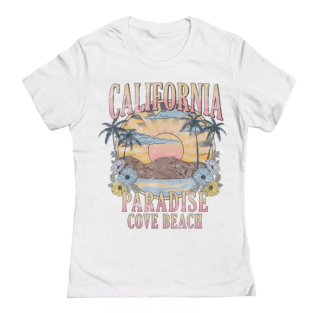Junior's Cove Beach Graphic Tee, Girl's, Size: Small, White Product Image