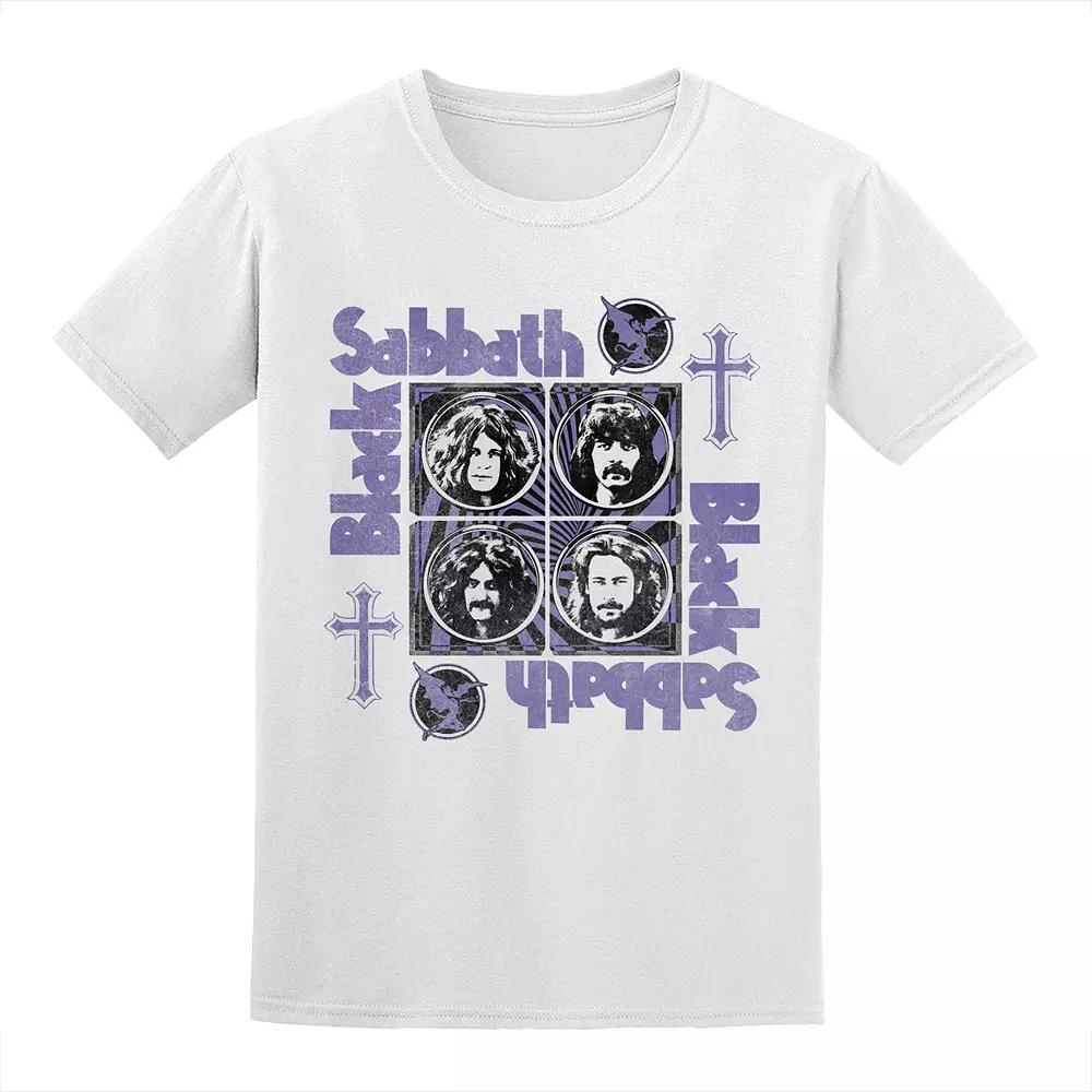 Men's Black Sabbath Tee, Size: Small, White Product Image