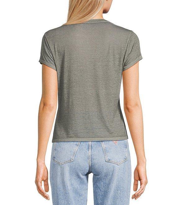 Guess Summer Vibes Short Sleeve Burnout T-Shirt Product Image