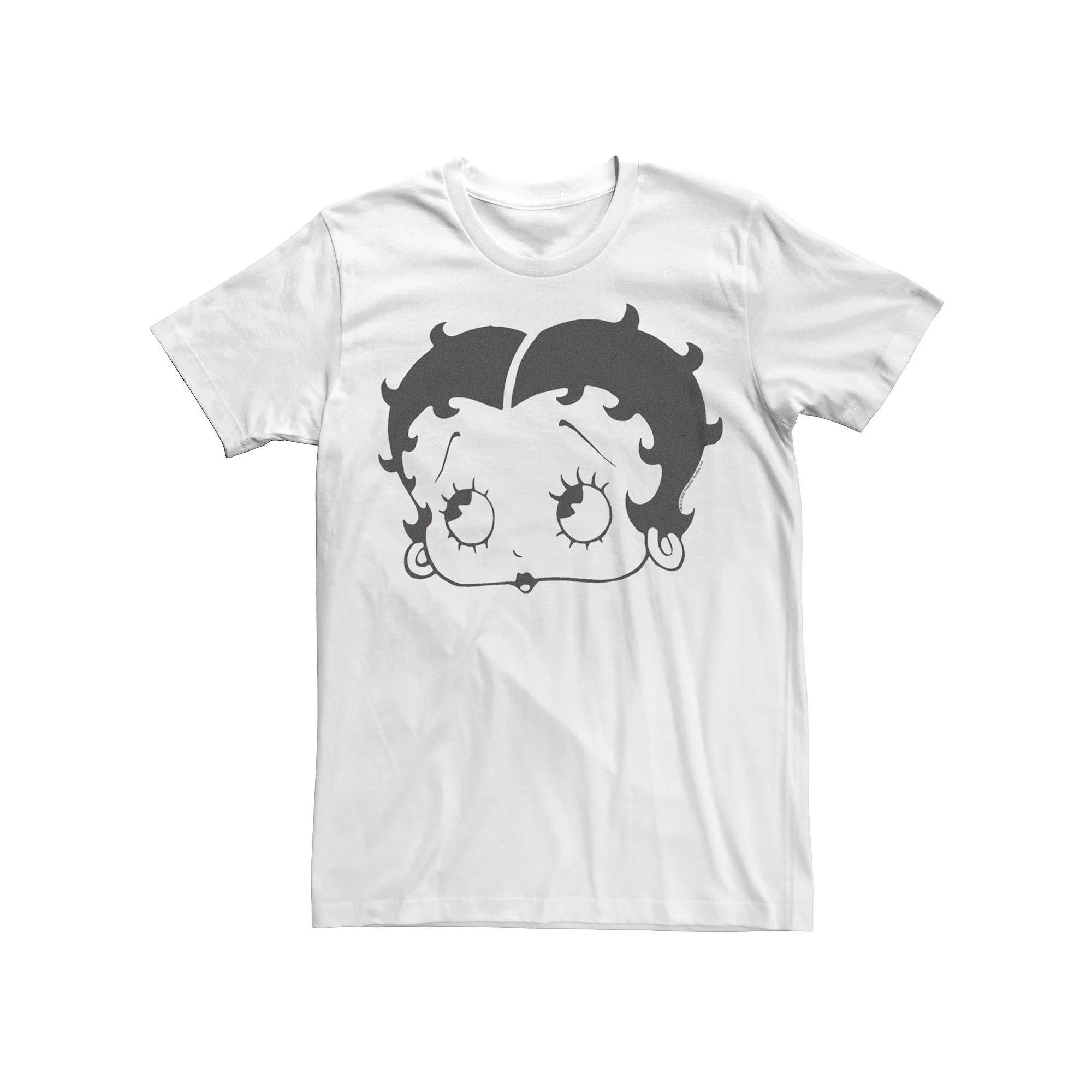 Men's Betty Boop Big Face Tee, Size: XL, White Product Image