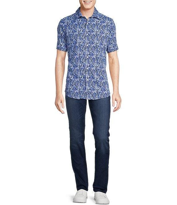 Cremieux Jeans Big & Tall Premium Denim Abstract Print Short Sleeve Woven Shirt Product Image