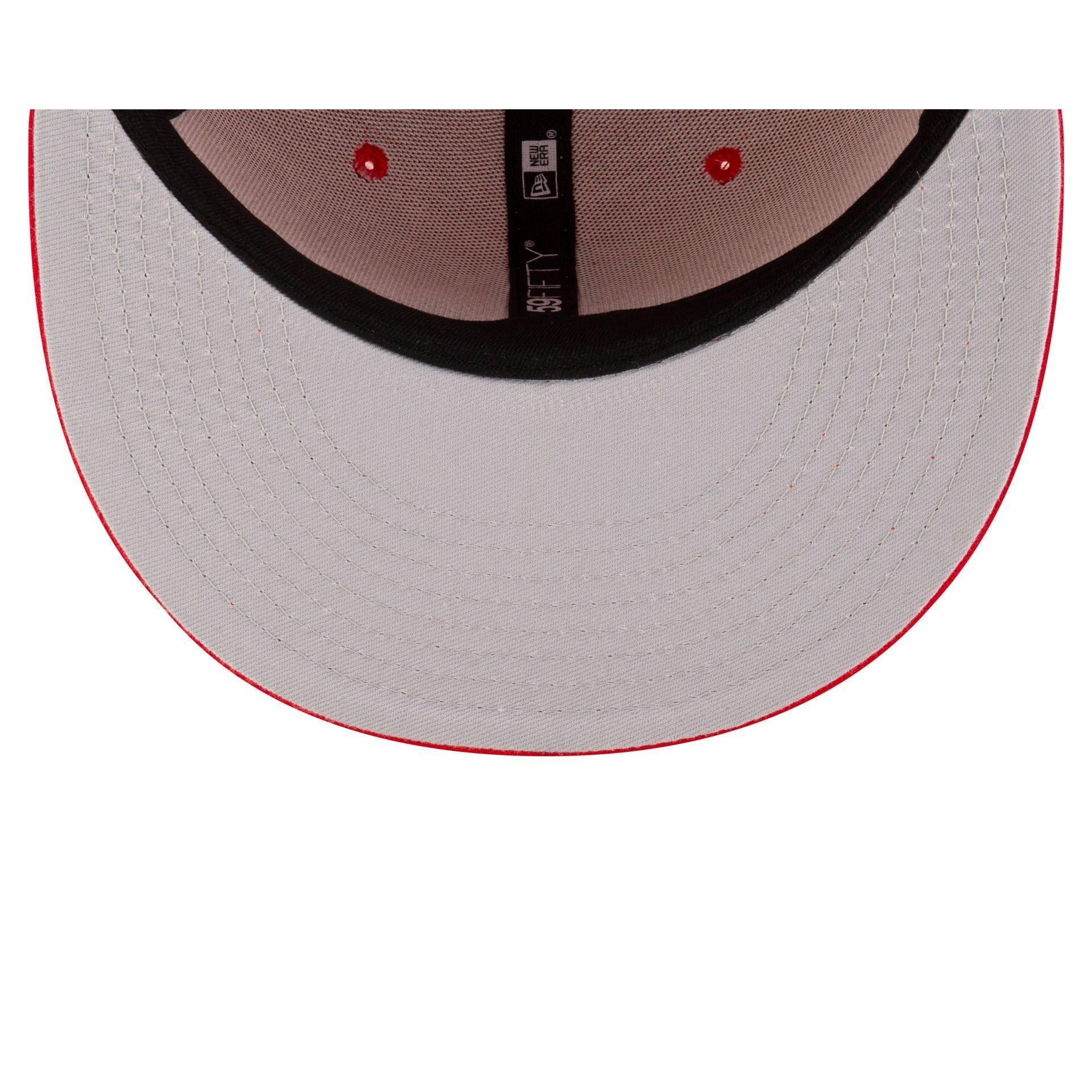Houston Rockets Red 59FIFTY Fitted Hat Male Product Image