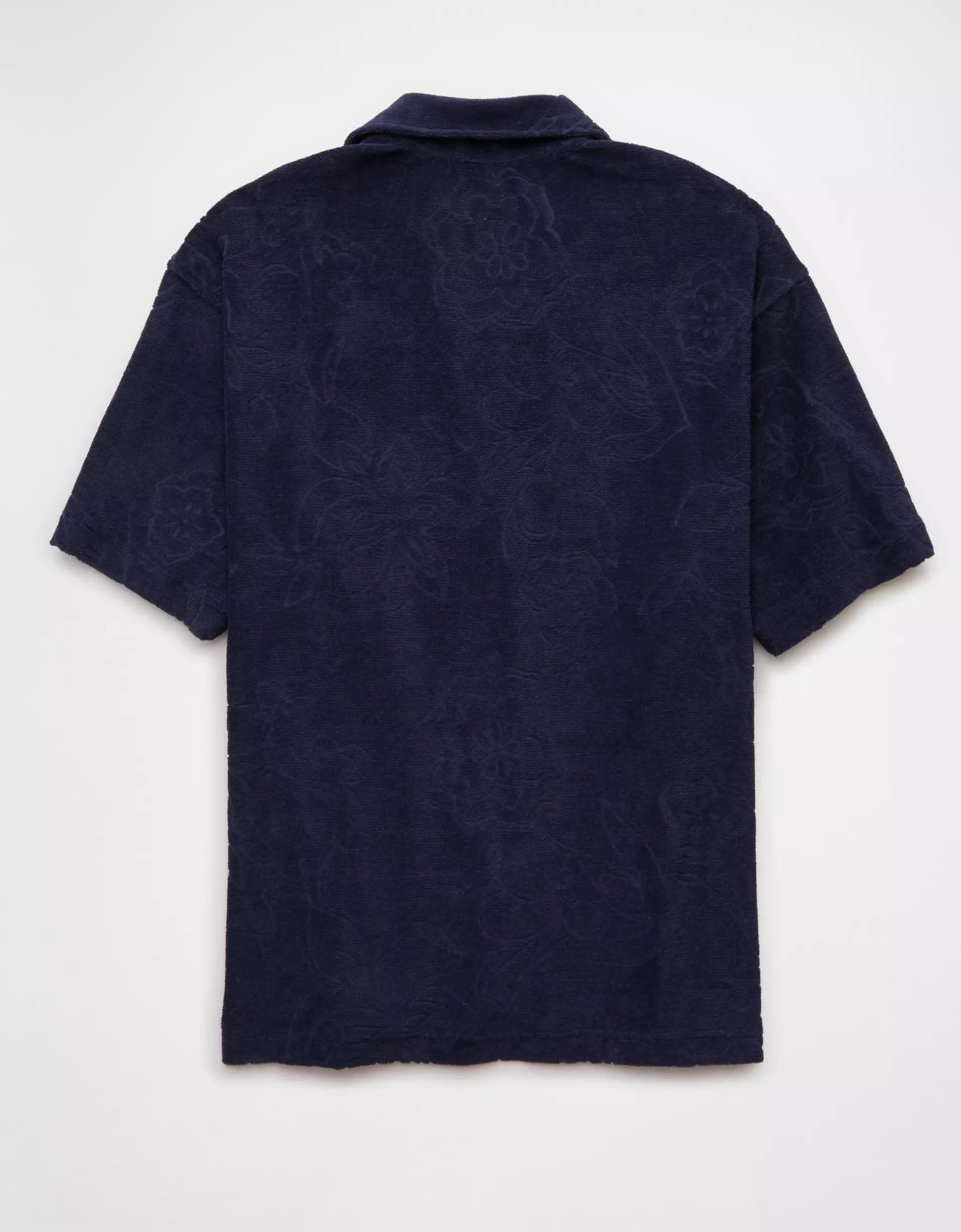 AE Terry Polo Shirt Product Image