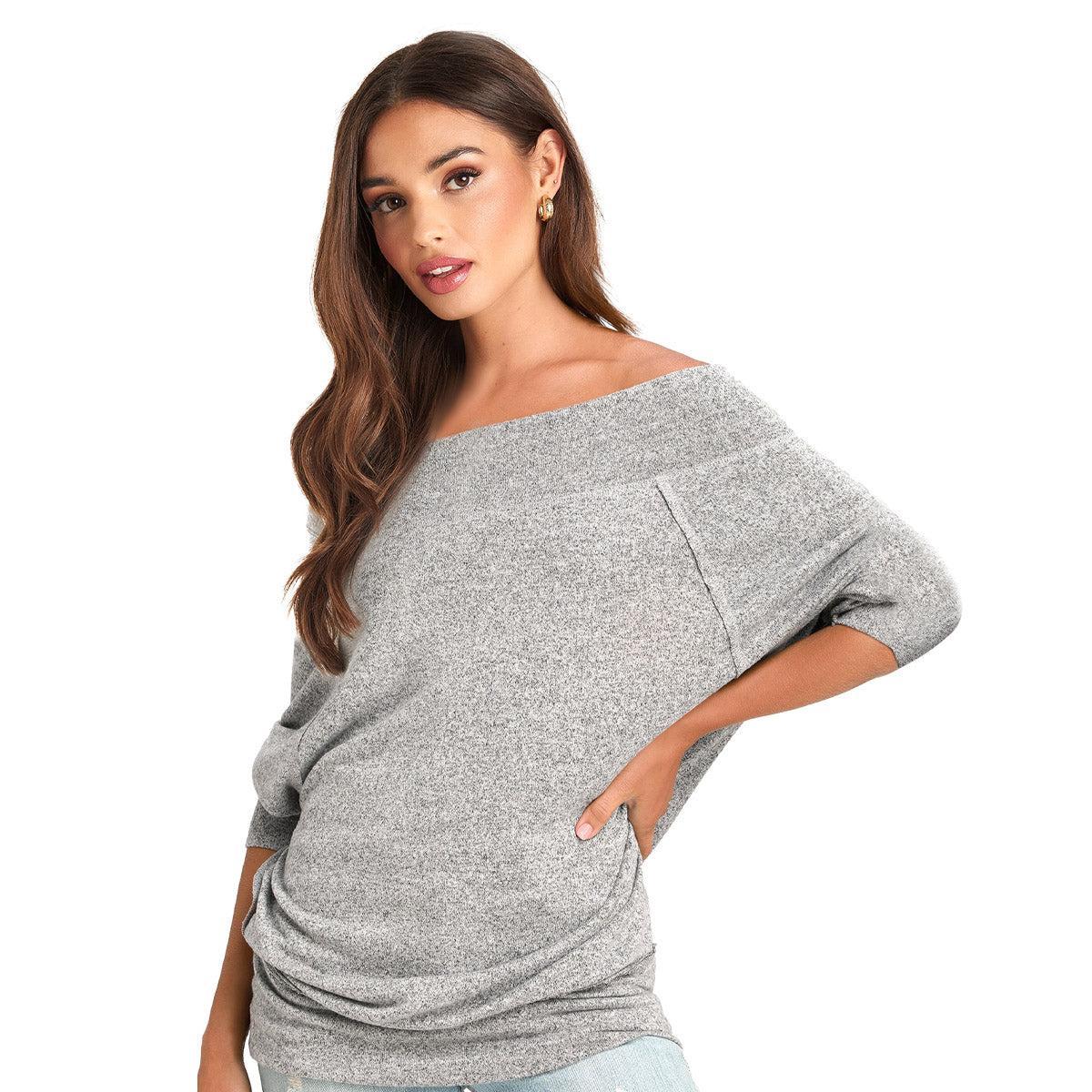 Three Sixty Six Women's Off Shoulder Sweater Product Image