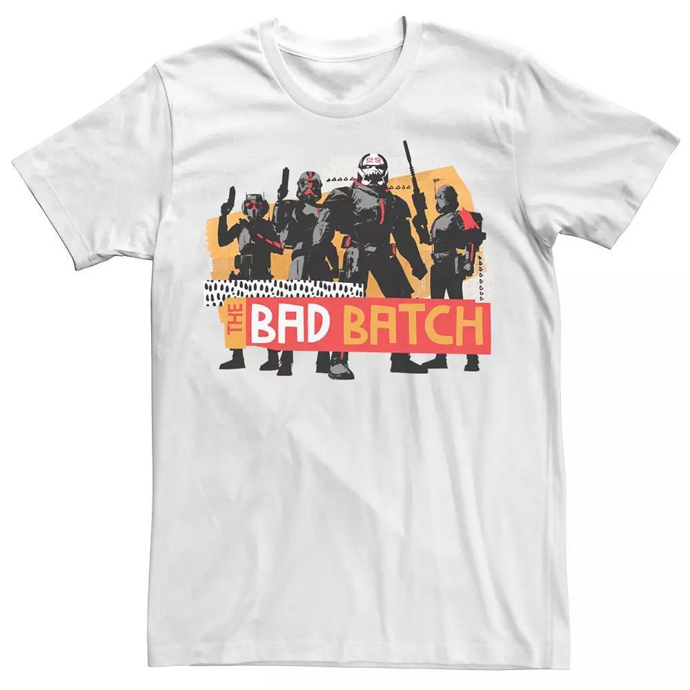 Men's Star Wars: The Clone Wars The Bad Batch Tee, Size: 3XL, White Product Image