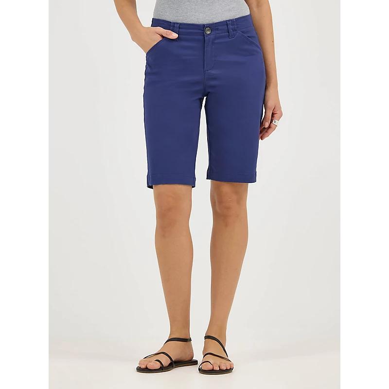 Women's Lee® Chino Bermuda Shorts, Size: 14, Medieval Blue Product Image