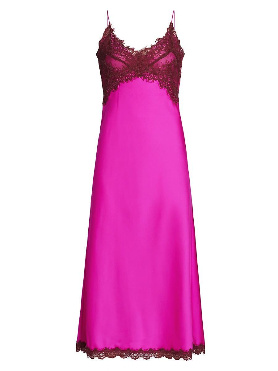 Womens Boudoir Lace Satin Ameliane Slipdress Product Image