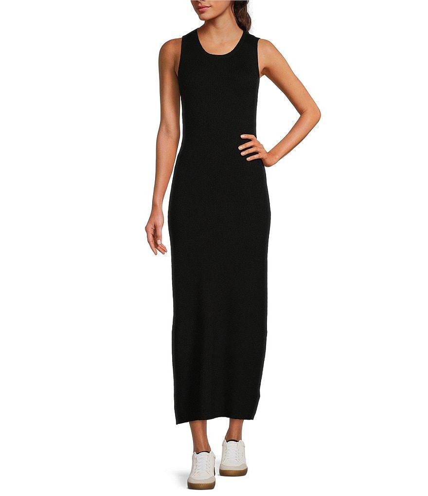 Splendid McKayla Sleeveless Crew Neck Sheath Maxi Knit Dress Product Image